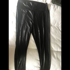 Faux leather leggings